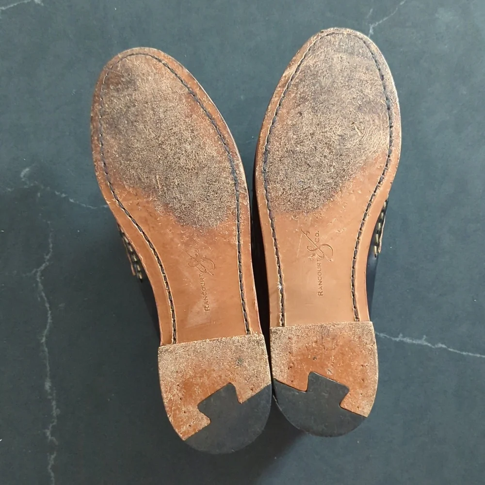 Rancourt & Co. Black Leather Pinch Penny Loafers - 10 D - Picture 11 of 11
